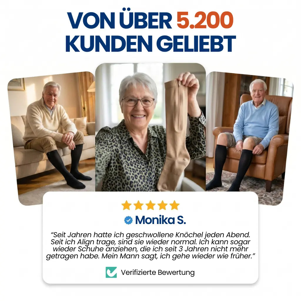 Kompressionsstrümpfe mit Reißverschluss - Align™