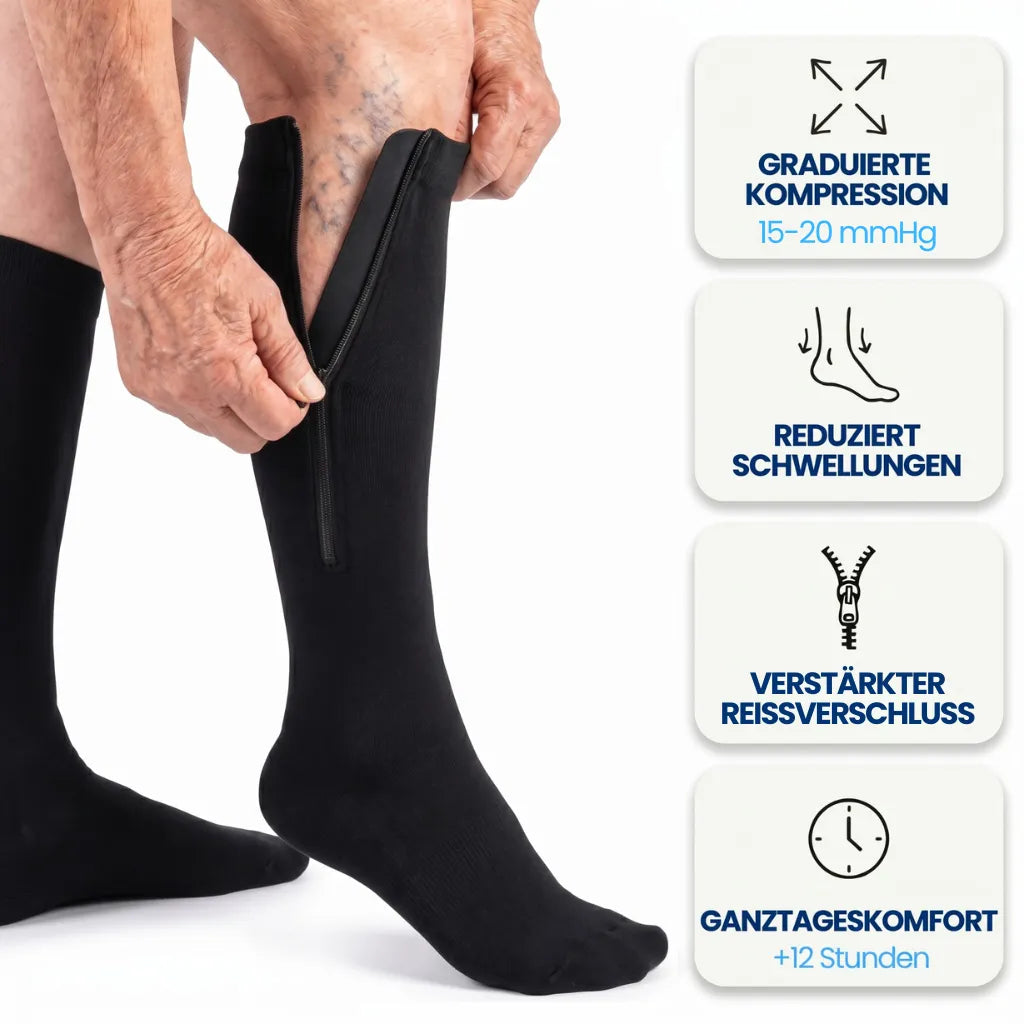 Kompressionsstrümpfe mit Reißverschluss - Align™
