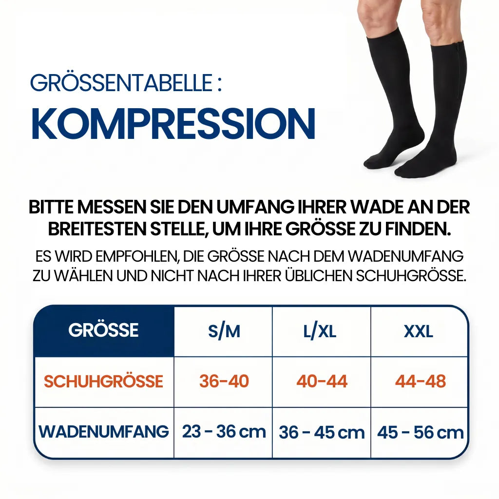 Kompressionsstrümpfe mit Reißverschluss - Align™