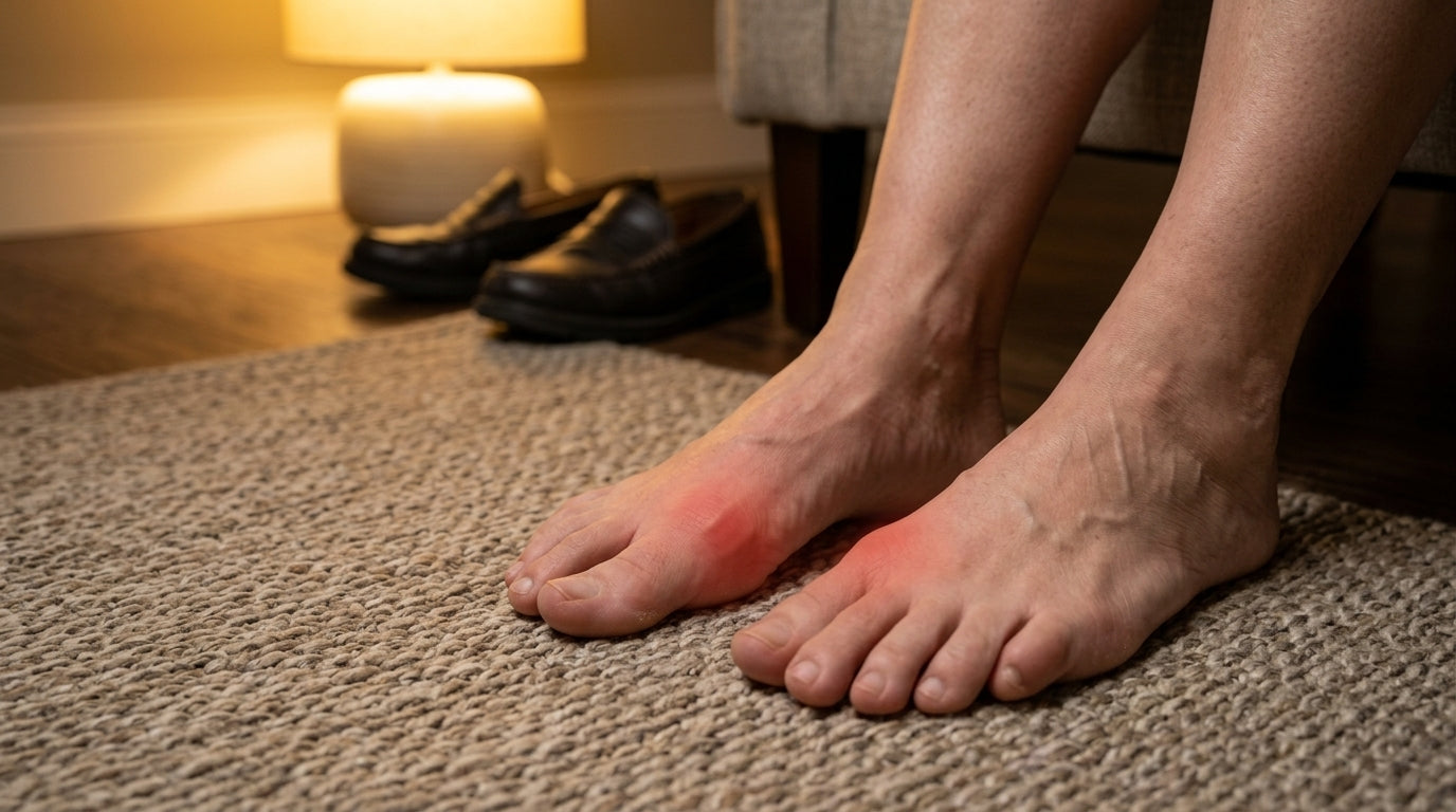 Feet at the end of the day